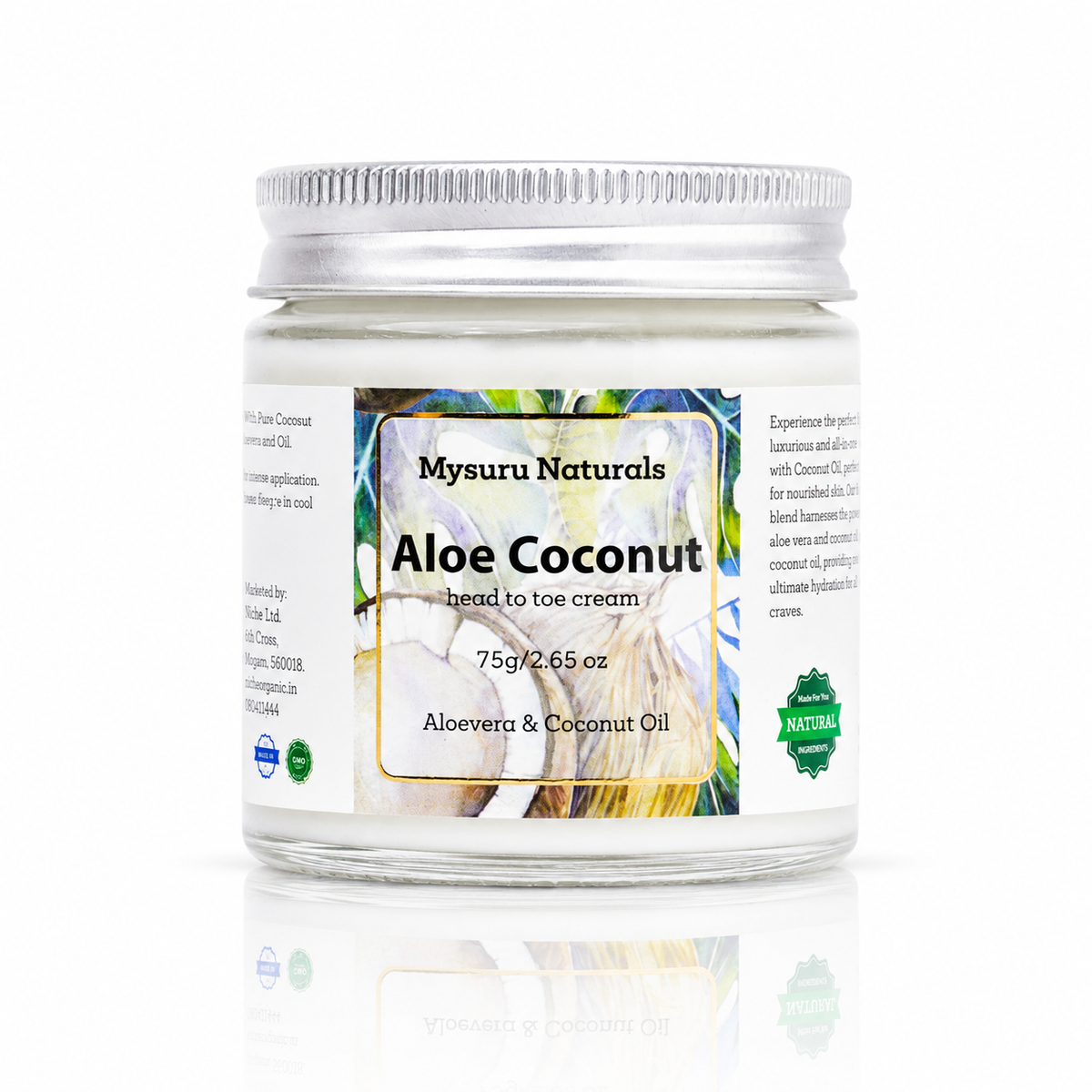 Aloe coconut head toe cream