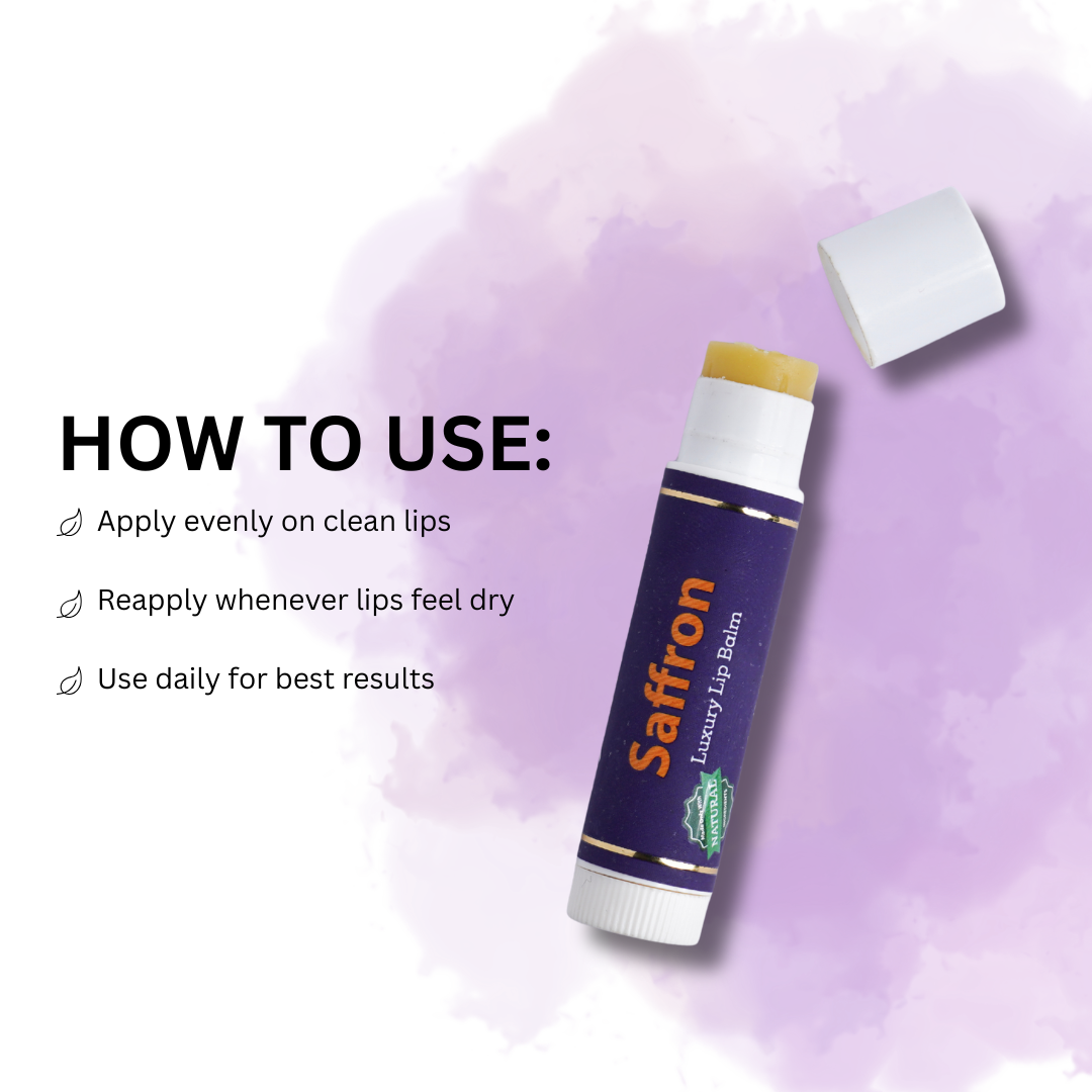 Saffron luxury lip balm