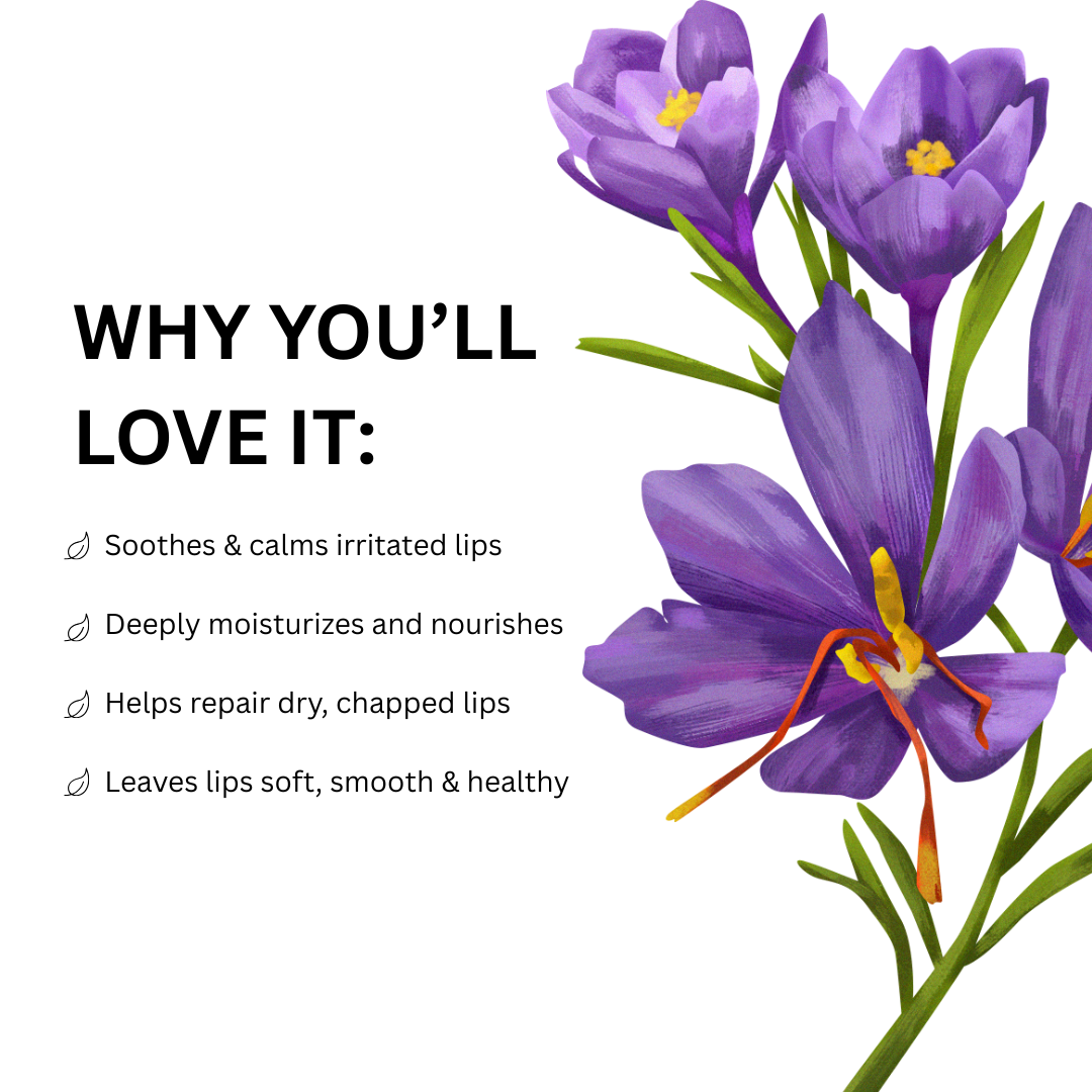 Saffron luxury lip balm