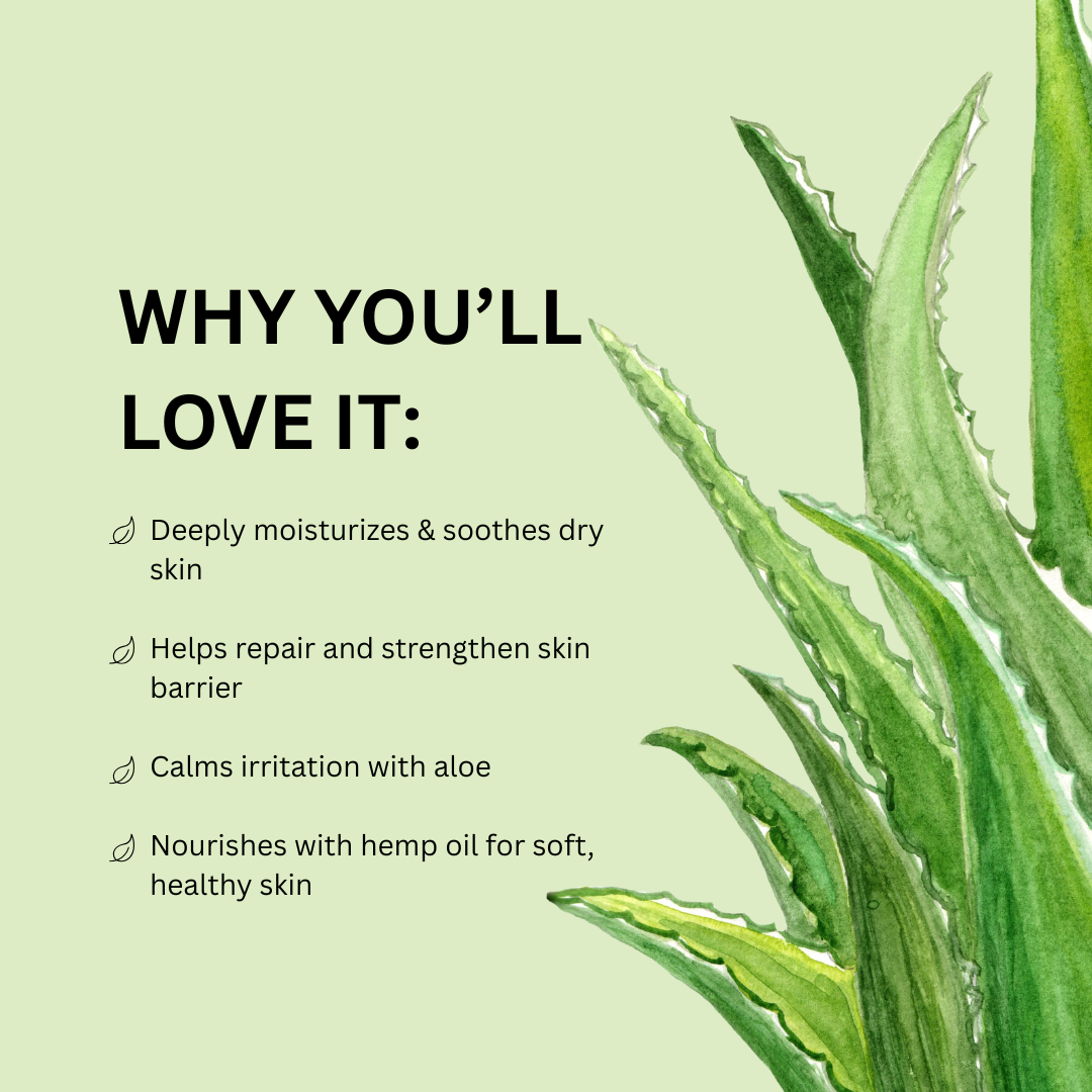Aloe hemp head toe cream