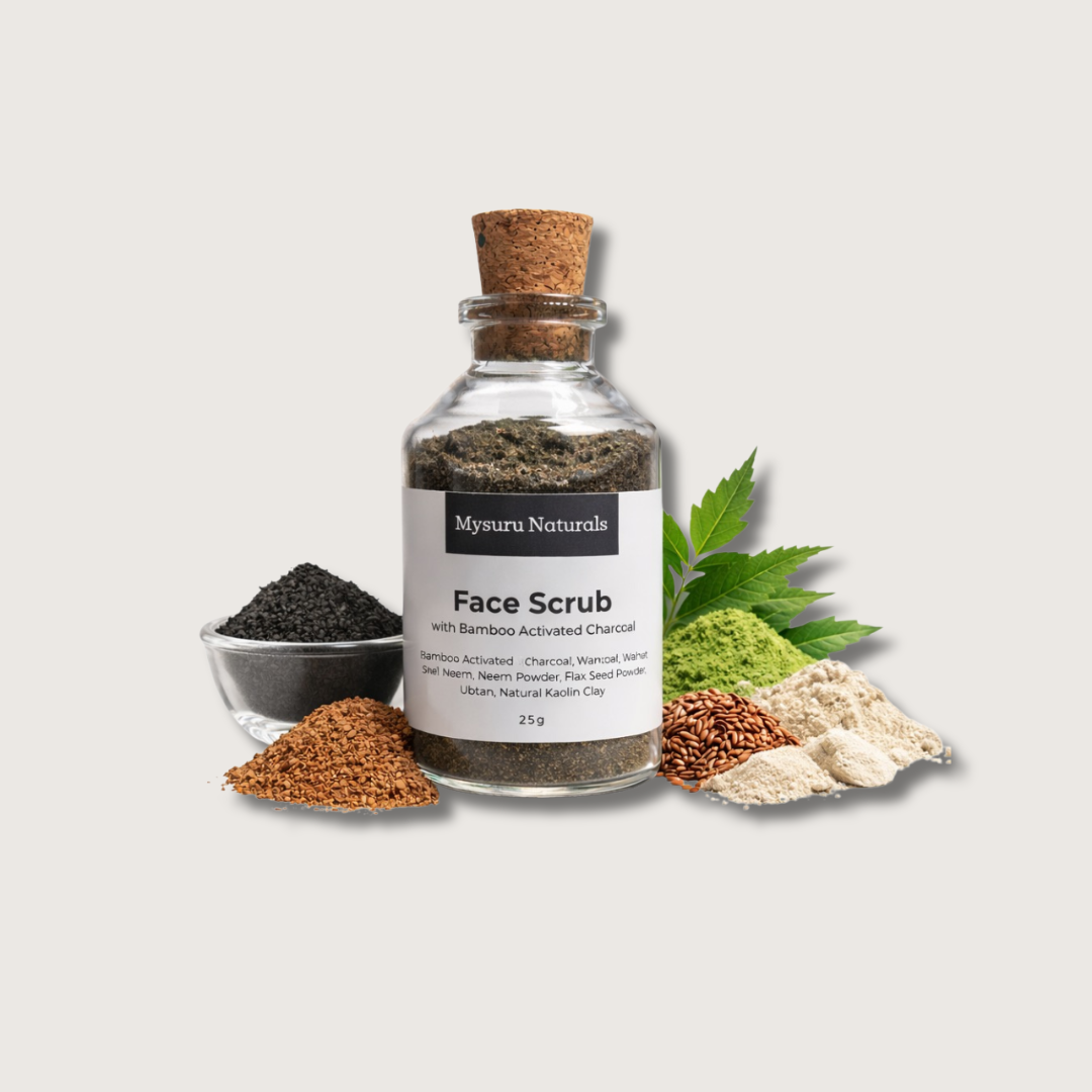 Activated charcoal face scrub