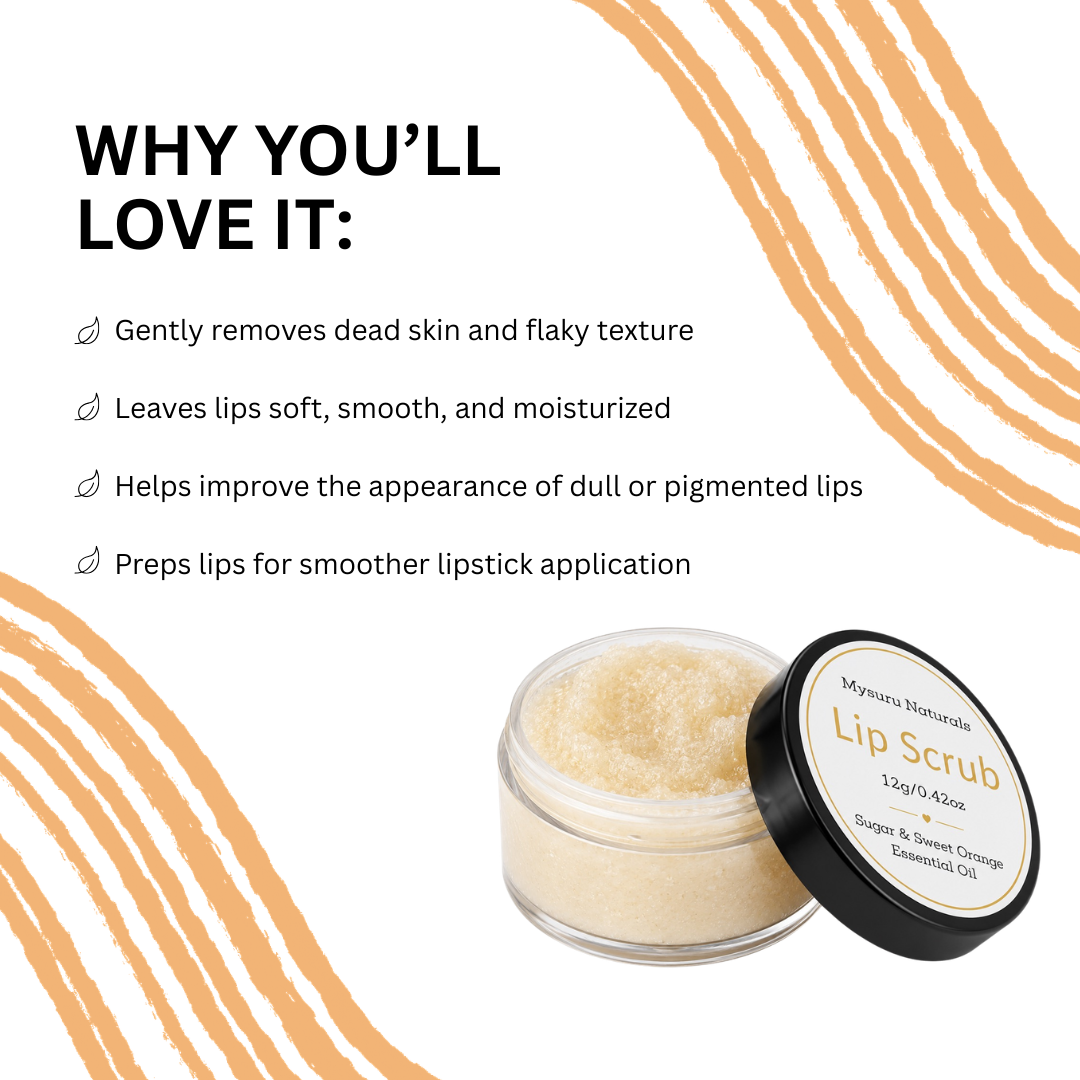 Sweet orange lip scrub