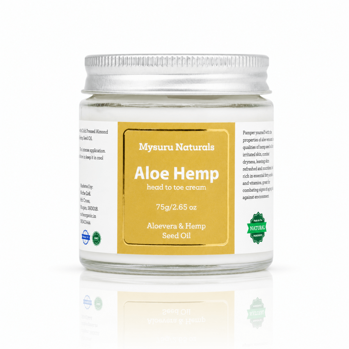 Aloe hemp head toe cream   mysuru naturals
