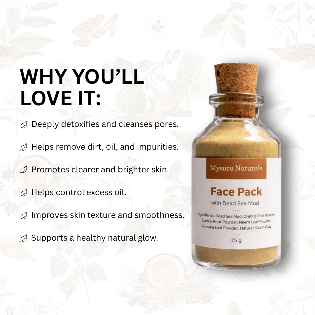 Dead sea mud face pack   mysuru naturals