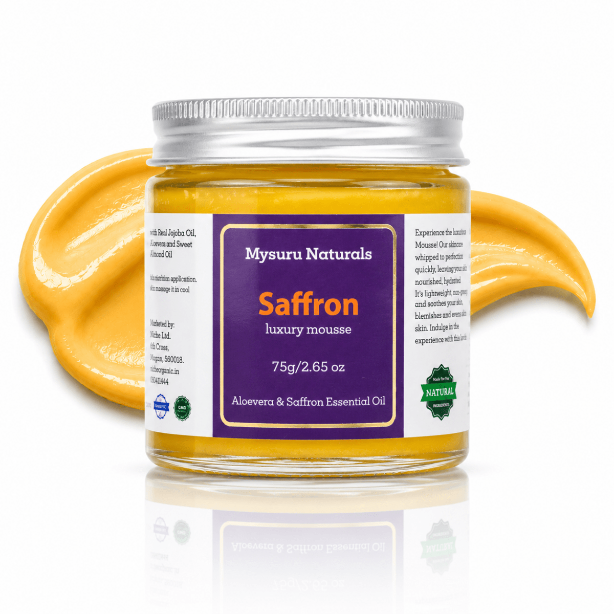 Saffron mousse   mysuru naturals